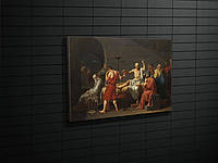 Картина KIL Art для інтер'єру у вітальню спальню Смерть Скорота полотно 51x34 см (477 z111-2024