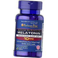 Мелатонин быстрорастворимый Quick Dissolve Melatonin 10 Puritan's Pride 90таб Клубника (72367012) z15-2024