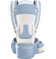 Хипсит Эрго-рюкзак кенгуру переноска Baby Carrier 6 в 1 Джинсовый (n-1419) z15-2024