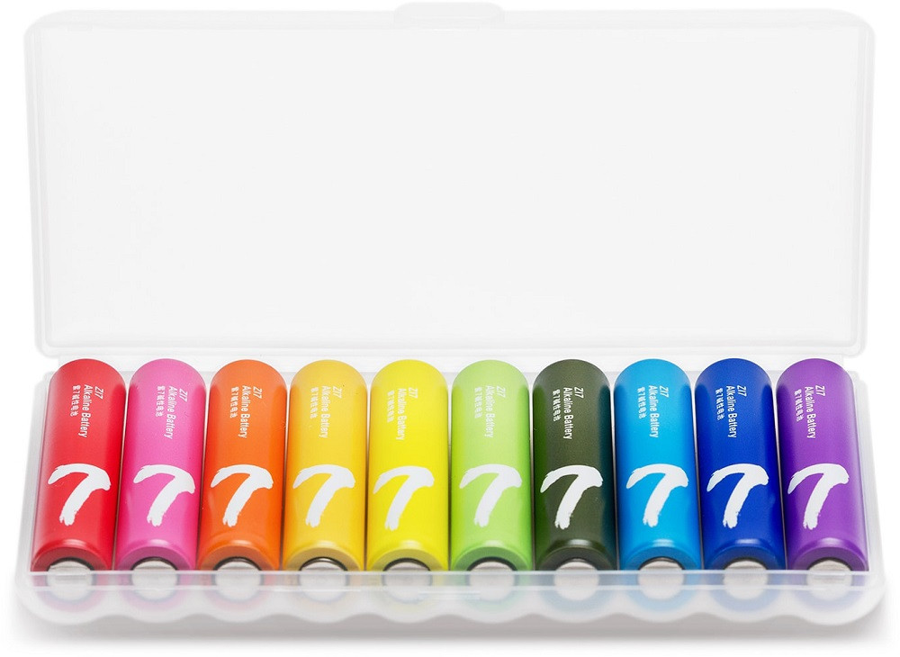 Батарейка ZMI ZI7 Rainbow Alkaline Battery AAA 10шт. (NQD4001RT), фото 1