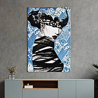 Картина в офис KIL Art Загадочная женщина в абстрактном стиле 51x34 см (2art_294) z111-2024