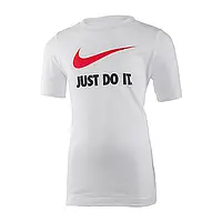 Детская Футболка Nike B NSW TEE JDI SWOOSH Серый XS (AR5249-100 XS) z111-2024