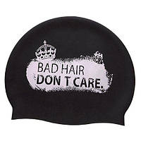 Шапочка для плавания Don't Care M055717 Mad Wave Черный (60444157) z15-2024