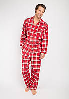 Пижама мужская Cyberjammies Frankie 6639-6640 M Красный в клетку (5051877370913) z18-2024