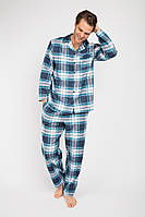 Пижама мужская Cyberjammies Lewis 6630-6631 M Синий в клетку (5051877370555) z18-2024