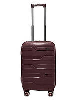 Чемодан маленький S полипропилен Milano bag 0306 56×35×24см 33л Бордовый UP, код: 7942726