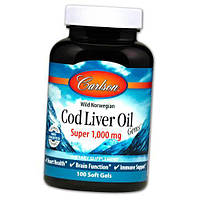 Cod Liver Oil Super 1000 Carlson Labs 100гелкапс (67353007) z15-2024