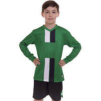 Форма футбольная подростковая с длинным рукавом CO-2001B-1 FDSO 24 Зелено-черный (57508031) z15-2024