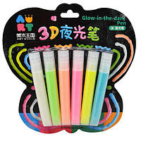 Клей для творчества "Neon Pen" 3D 6шт ST02368 ish