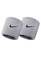 Напульсник NIKE SWOOSH WRISTBANDS 2 PK GREY HEATHER/BLACK OSFM - N.NN.04.051.OS z18-2024