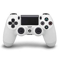 Беспроводной геймпад Play Station Dualshock 4 Wireless Bluetooth джойстик для приставки PS4 White Белый