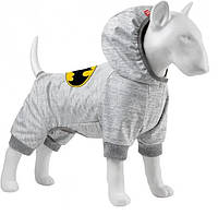 Комбинезон для собак WAUDOG Clothes Бэтмен лого XS Серый (301-2001) z18-2024