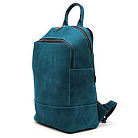 Женский кожаный голубой рюкзак TARWA RKsky-2008-3md z111-2024