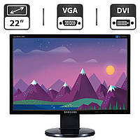 Монітор Samsung SyncMaster 2243BW / 22" (1680x1050) TN / VGA, DVI / VESA 100x100 + Кабелі (VGA, DVI на вибір) та живлення у