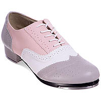 Туфли для степа и чечетки Zelart DN-3684 38 Серый-розовый z18-2024