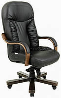 Офисное Кресло Руководителя Richman Буфорд Флай 2230 Wood Люкс Венге М2 AnyFix Черное z13-2024