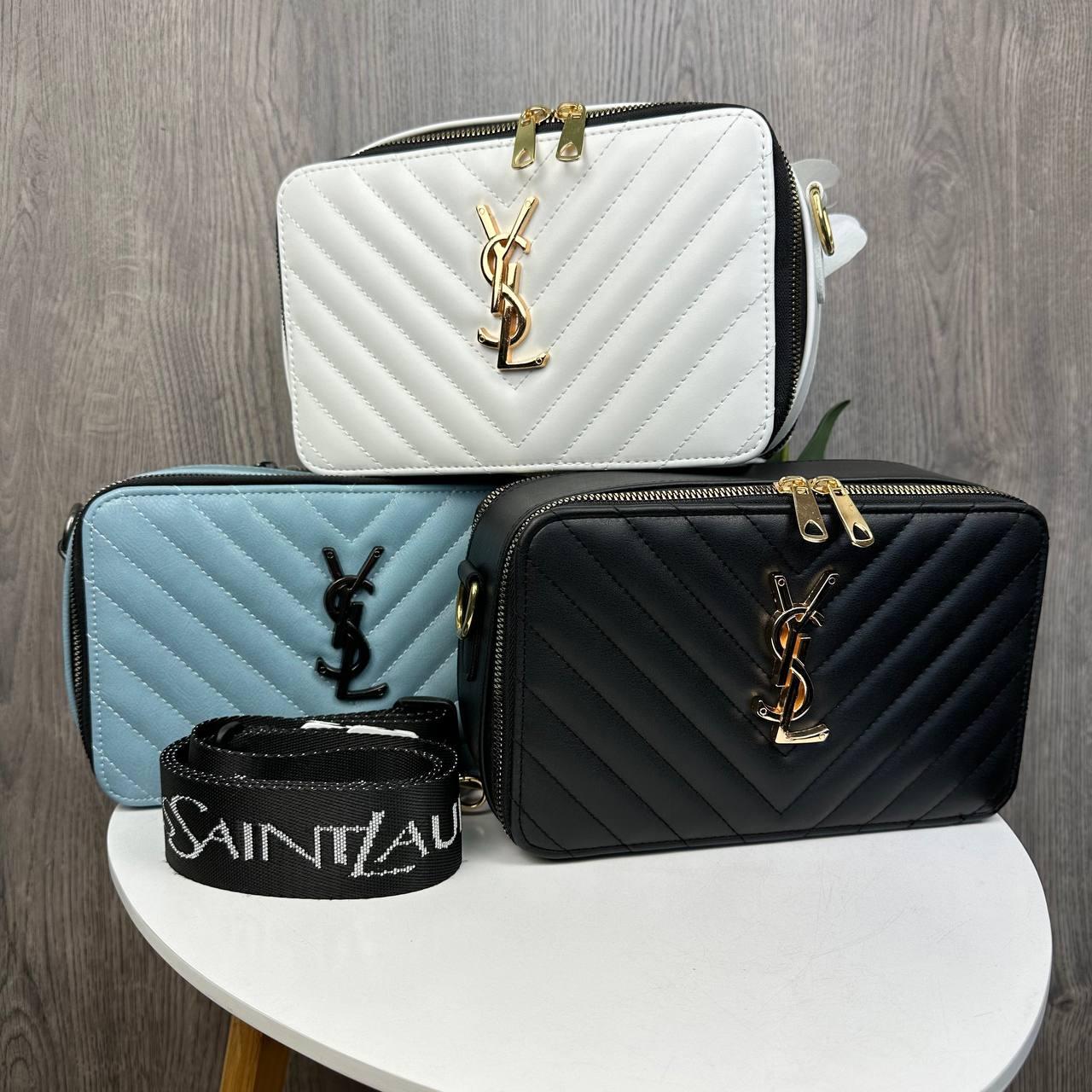 Стильна жіноча міні сумочка стиль Yves Saint Laurent каркасна сумка для дівчат стьобана