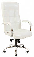 Офисное Кресло Руководителя Richman Вирджиния Лаки White Хром М2 AnyFix Белое z13-2024