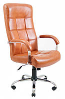Офисное Кресло Руководителя Richman Вирджиния Титан Cognac Хром М2 AnyFix Коричневое z13-2024