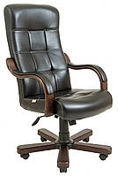 Офисное Кресло Руководителя Richman Вирджиния Титан Black Wood Люкс М1 Tilt Черное z13-2024