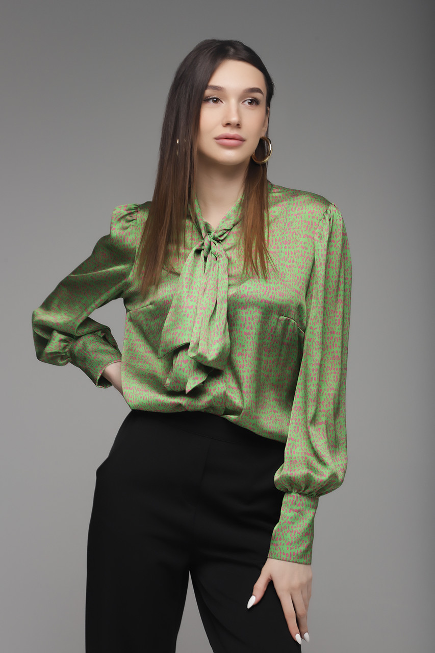 Блуза жіноча Sateen 2014-2516 M Зелений (2000989370093) z112-2024