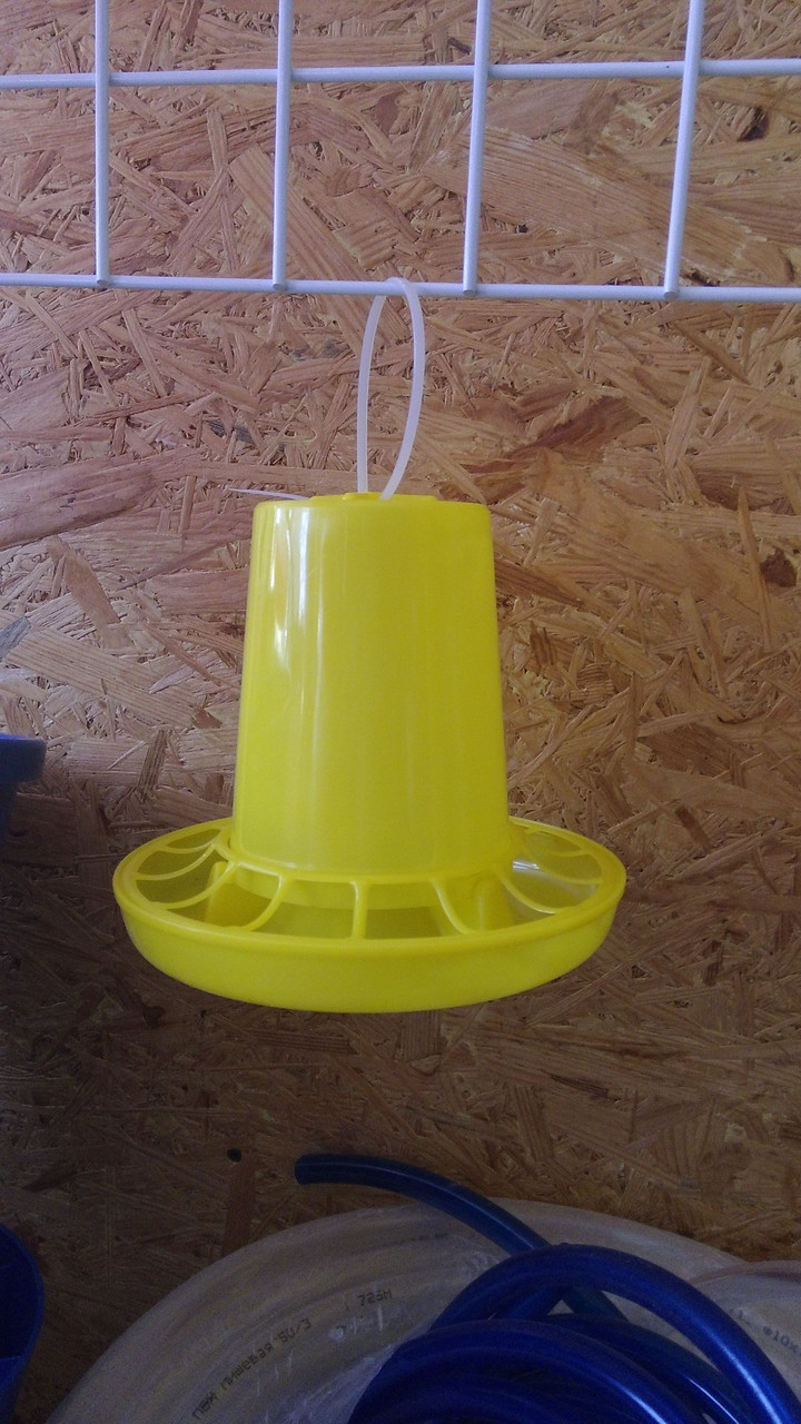 Годівниця жовта об'єм 1 л, фото 1