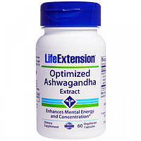 Ашваганда Life Extension Optimized Ashwagandha Extract 60 Veg Caps z19-2024