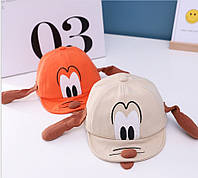 Детская кепка для малышей. Кепка для малыша с ушками. Оранжевый