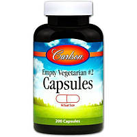 Пустые капсулы Carlson Labs Empty Vegetarian #2 200 Caps z18-2024