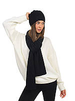 Жіночий комплект SVTR шапка та шарф 935 One size Чорний z16-2024
