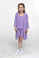Костюм халат + пилжама для дівчинки Barwa 0321/324 32 Бузковий (2000989549277) z112-2024