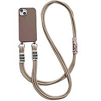 Чехол Epik TPU two straps California Apple iPhone 13 6.1" Beige 1384296 z18-2024