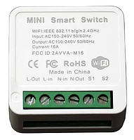 Умный беспроводной включатель RIAS M-16 Wi-Fi 220V 16A/3520W White (3_01781) z111-2024