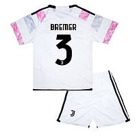 Детская футбольная форма BREMER 3 Ювентус 2023-2024 Adidas Away 125-135 см (set3428_120933)