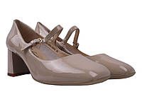 Туфлі на підборах жіночі Berkonty Лакова натуральна шкіра колір Бежевий 229-20DT 36 UP, код: 7363920