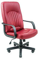 Офисное кресло руководителя Richman Фиджи Zeus Deluxe Berry Пластик М3 MultiBlock Красное z13-2024