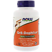 Пробиотики Gr8-Dophilus Now Foods 120 вегетарианских капсул z19-2024