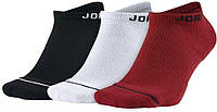 Носки Jordan Jumpman Everyday Max No Show 3-pack 43-46 black/white/red SX5546-011 z19-2024