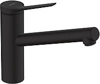 Смеситель для кухонной мойки Hansgrohe Zesis M3 Черный матовый 74802670 UP, код: 8406607