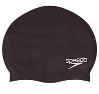 Шапочка для плавания Детская Speedo Plain Flat Silicone cap 8709931959 One Size Черный (SK001018) z18-2024