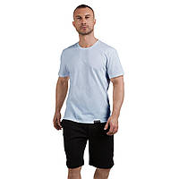 Футболка Basic U-neck бирюзовый MAN's SET 3XL z16-2024