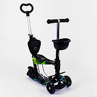 Самокат 5в1 Best Scooter (PU колеса с подсветкой) Абстракция Multicolor (91128) z15-2024