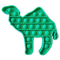 Игрушка антистресс Pop It Зелёный Верблюд UP, код: 6691290