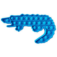 Игрушка антистресс Pop It Синий Крокодил UP, код: 6691352