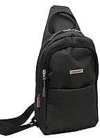 Рюкзак однолямочный Wallaby Темно-серый (112 black) UP, код: 2489771