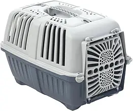 Переноска 48*31*33 см Pratiko 1 синя пластикові дверцята для собак и котів