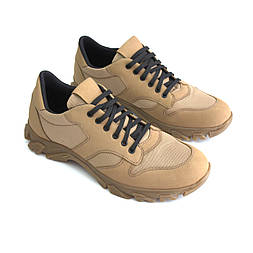 Койот Літні кросівки нубук сітка тактичне взуття для військових пісочного кольору ReBaKa Tacti Сowote