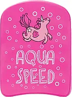 Доска для плавания Aqua Speed KIDDIE Kickboard Unicorn 6896 (186-unicorn) 31 x 23 x 2.4 см Розовый z19-2024