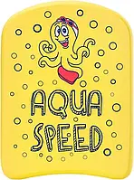Доска для плавания Aqua Speed KIDDIE Kickboard Octopus 6897 (186-octopus) 31 x 23 x 2.4 см Желтый z19-2024