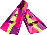 Ласты Aqua Speed TRAINING FINS 7932 (137-93) 35-36 Розово-фиолетовый с желтым (5908217679321) z19-2024